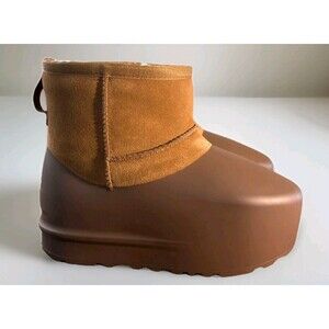 New UGG CLASSIC MINI PUMPED MOLDED  Brown 1158370 CHESTNUT SIZE 7 WOMAN’S BOOTS